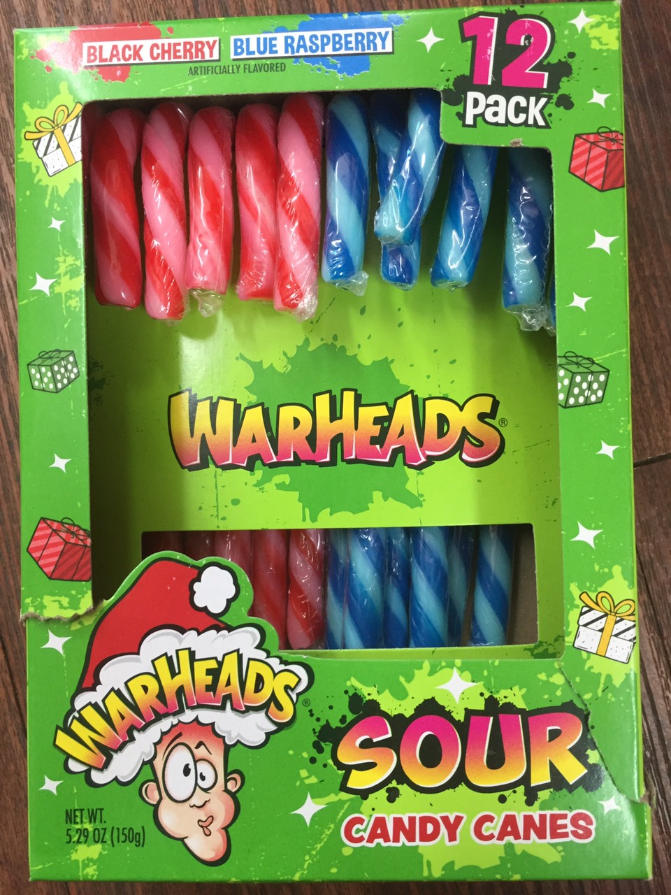 Warheads Candy Cane